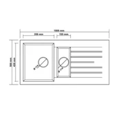 Real Stone Troya 100 Granit Eviye Gri - 2