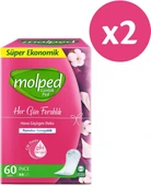 Molped Her Gün Ferahlık İnce Günlük Ped 60'lı 2 Adet - 1