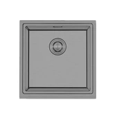 Crauf Vertice 480x480x220 Mat Gri Eviye - 1