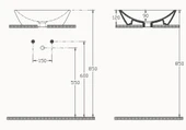 Isvea SistemaY Tezgah Üstü Lavabo 45 cm - 2