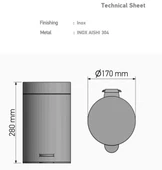 Sanco Soft Pedallı Çöp Kovası 3lt  Mat Siyah thumbnail 2