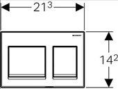 Geberit Alpha35 Kumanda Paneli Parlak Krom thumbnail 2