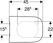 Geberit Smyle Square Slim Klozet Kapağı Yavaş Kapanır 500.687.01.1 - 5