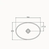 Isvea SistemaY Tezgah Üstü Lavabo 51 cm - 3