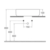 Isvea Infinity Batarya Delikli Tezgah Üzeri Lavabo 42cm Terracotta - 4