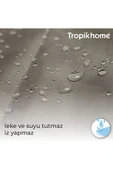 Duş Perdesi Mermer Desenli Banyo Perdesi Çift Kanat 2x120x200cm  16 Adet C Halka Hediyeli - 5