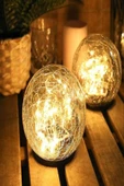 Solar Bahçe Aydınlatması – 10 LED’li Dekoratif Cam Küre Lamba, Su Geçirmez Dış Mekan Işığı - 1