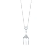 0.37 Karat Pırlanta Baget Kolye thumbnail 1