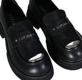 Lufian Lucy Siyah Hakiki Deri Kadın ayakkabı thumbnail 3