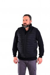 ESER - Dar Ray Polarlı Mikro Yelek - Lacivert thumbnail 1