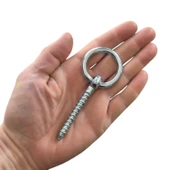 8mm Halkalı Vida Kilit Salıncak Tavan Duvar Askısı -2 Adet - 2