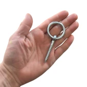 6mm Halkalı Vida Kilit Salıncak Tavan Duvar Askısı -2 Adet - 2