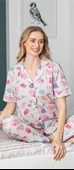 Freshness 6258 Kadın Fil Desenli Patlı Pijama Takımı - 2