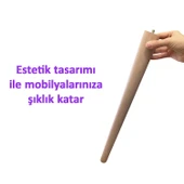4 Adet Ahşap Ayak 35 Cm Masa Zigon Sehpa TV Ünitesi Puf Tabure Ayağı Ayakları Konik M8 Civatalı thumbnail 4