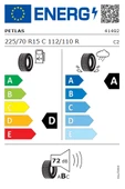 Petlas 225/70 R15 C 112/110R 8PR Full Power PT825 Plus Yaz Lastiği 2025 Üretim - 3