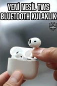 Kaliteli Ucuz İOS ve Android Uyumlu TWS Bluetooth Kulaklık ANC Özelliği - 1