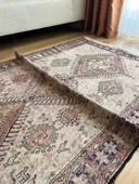 110x185 cm Bohem Stili Türk Kilim, Hayvan Desenli El Dokuma Kilim, Harika Kondisyonlu Ev & Ofis Kilim - 6