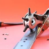 Perçin Perçinleme Kemer Deri Delme Pensesi Metal 2'li Set 6 Farklı Boyutta Delici Delik Açıcı - 6