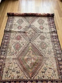 110x185 cm Bohem Stili Türk Kilim, Hayvan Desenli El Dokuma Kilim, Harika Kondisyonlu Ev & Ofis Kilim - 7