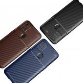 One Plus Nord N10 5G Kılıf Zore Negro Karbon Tasarım Silikon - 8