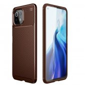 Xiaomi Mi 11 Lite Kılıf Zore Negro Karbon Tasarım Silikon Kılıf - 7