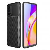 Oppo A74 4G Kılıf Zore Negro Karbon Tasarım Silikon Kılıf - 2