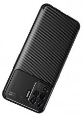 Oppo Reno 5 Lite Kılıf Zore Negro Karbon Tasarım Silikon Kılıf - 12