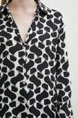 Kontrast Desenli Maroken Viskon Gömlek Siyah thumbnail 5