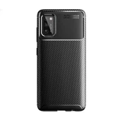 Galaxy A02S Kılıf Zore Negro Karbon Tasarım Silikon Kılıf thumbnail 1