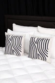 Ocean Keten Punch Nakışlı 2'li Kırlent Kılıfı 42x42 - Antrasit - 4