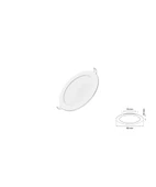 3W Sıva Altı Yuvarlak Slim Led Panel Amber Işık 2 Adet - 1