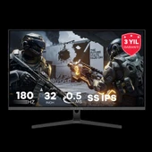 FAZEON X32F180Q 32" 180Hz 0.5ms FAST IPS QHD HDMI*2+DP*1+USB*1 RGB GAMING MONITOR - 1