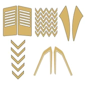 Cg Gold Sticker ve Depo Şerit Seti - 1