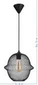 MODERN METAL AVİZE TEKLİ SARKIT / E27 - 1