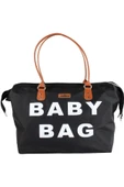 Molmini Anne Bebek Çantası, Yerli Bebek Bakım Çantası, Bebek Çantası, Mommy Bag, Baby Bag Siyah - 1