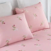 Upstyle Pes Lastikli Çarşaf Seti Tek Kişilik Alanur Pembe thumbnail 3