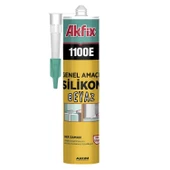 Beyaz Genel Amaçlı Silikon Yapıştırma Sızıntı Önleyici Dolgu Silikonu Akfix 1100E 280 gr 1 Adet - 5