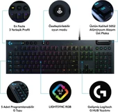 Logitech G815 Lightsync RGB Kablolu Mekanik Oyuncu Klavyesi - teşhir - 5