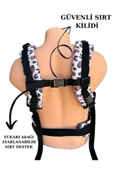 Molmini Lüx Leopar Ergonomik Kanguru %100 Pamuk 2025 Trend Bebek Taşıyıcı Anakucağı Bebek Taşıma 2-18 Ay - 4