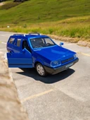 Metal Çek Bırak Kartal Araba Mavi Sesli ve Işıklı ( 1/36 Ölçek ) - 1