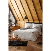 ÖZDİLEK NATURALEZA(OZEL) ÇİFT KİŞİLİK NEVRESİM TAKIMI GRİ - 2