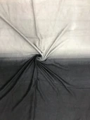 Gri Siyah Renk Geçişli %100 Pamuk Şal 90x190 cm - 4