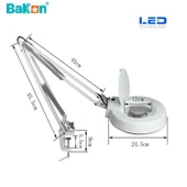Bakon BK500C-5X 15w Led Akrobat Büyüteç 127 mm 5 Diopter Mercek ( Loop ) - 2