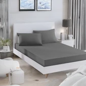 Upstyle Paint Lastikli Çarşaf Seti Çift Kişilik D.Boya Füme thumbnail 1