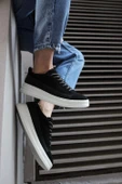 Terzi Bey Sneakers Ayakkabı 010 Siyah Süet (beyaz Taban) - 3