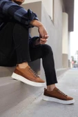 Terzi Bey Sneakers Ayakkabı 010 Taba Süet - 3