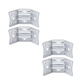 Açılı 135° Köşe Birleştirme Bağlantı Aparatı 4 Adet Mobilya Köşebent Sacı Gönye Metal 35x35x50 mm - 5