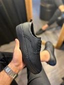 Terzi Bey Fitilli Desenli Günlük Ayakkabı 076 Siyah (siyah Taban) thumbnail 1