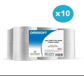 Omnisoft 10 Koli Mini Cimri İçten Çekmeli Tuvalet Kağıdı 30 kg 120 Rulo - 1