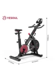 Xiaomi Yesoul S3 Smart Dikey Spin Bike Siyah thumbnail 2